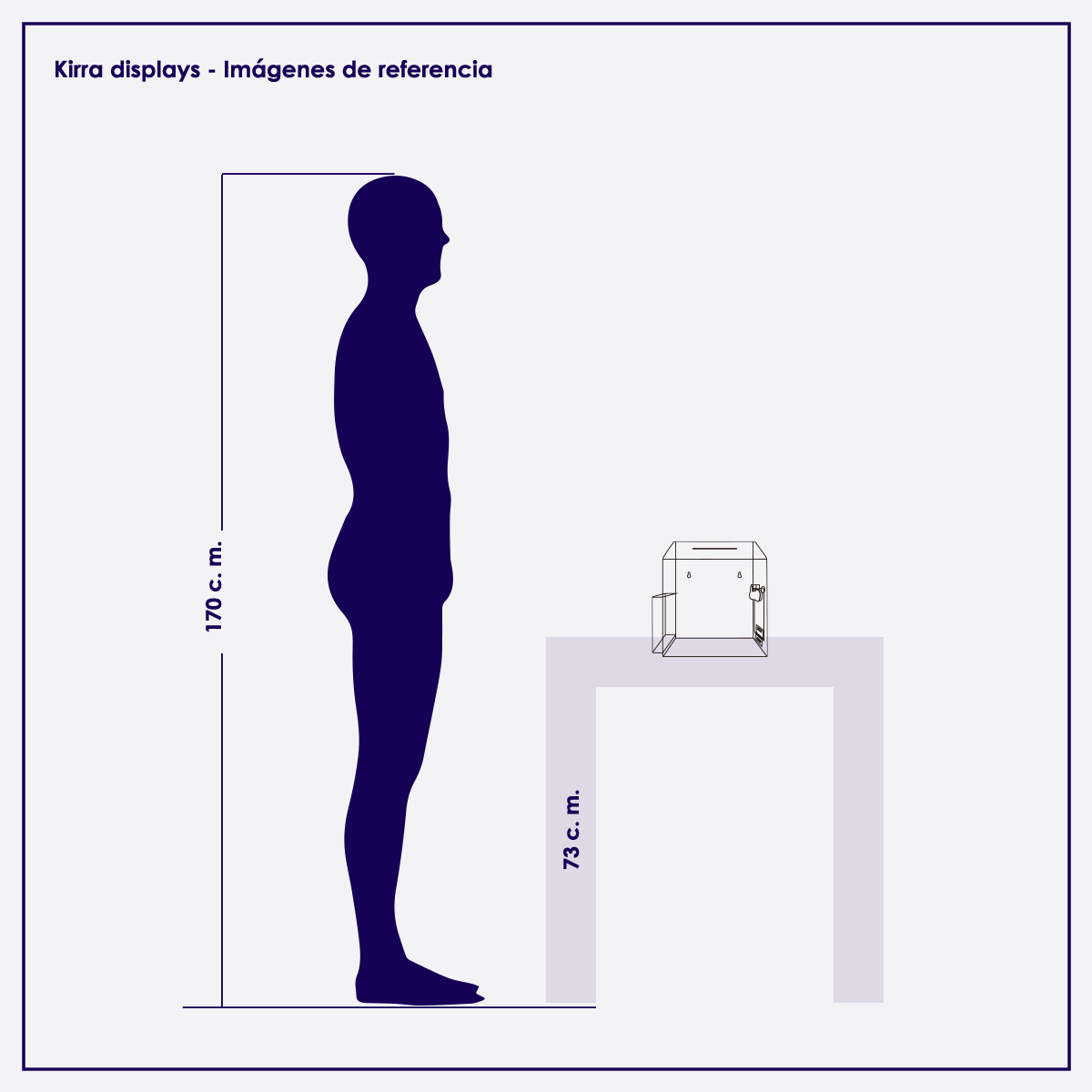 Comparación de tamaño del buzón de sugerencias chico