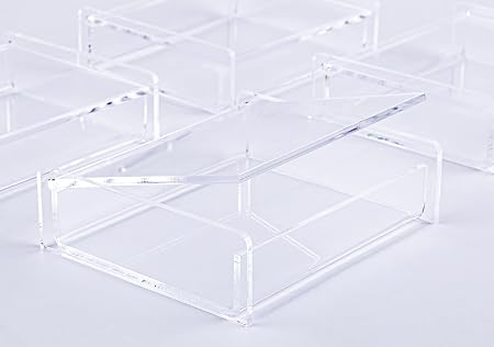 Set de 4 cajas organizadoras de acrílico transparente - imagen 1