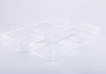 Set de 4 cajas organizadoras de acrílico transparente - imagen 2