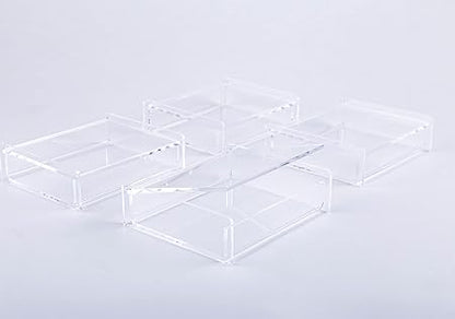 Set de 4 cajas organizadoras de acrílico transparente - imagen 2
