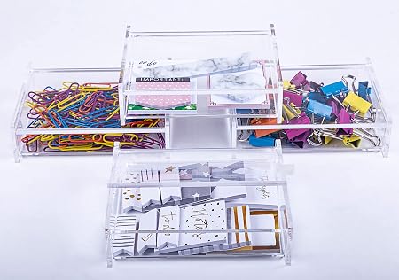 Set de 4 cajas organizadoras de acrílico transparente - imagen 5