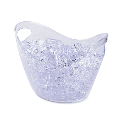 Hielera de acrílico transparente de 8 litros – 35 × 26 × 21 cm